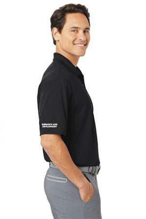 Action Target - Men's Nike Golf - Dri-FIT Classic Polo. “Research & Development” 267020 BLACK
