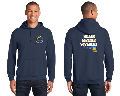 Navy Odyssey Adult Hooded Sweatshirt