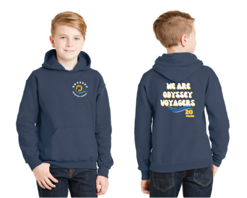 Navy Odyssey Youth Hooded Sweatshirt