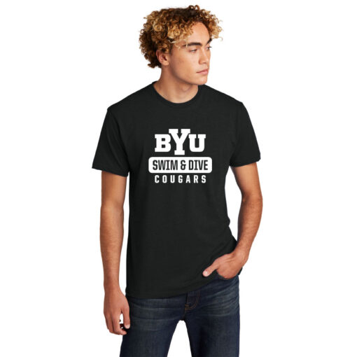 BYU Swim Next Level 6210 Black SS Tee bYu