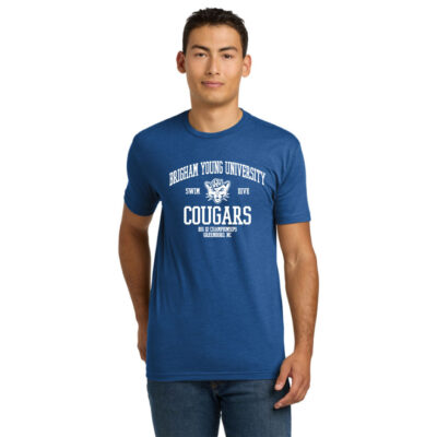 BYU Swim Next Level 6210 Royal SS Tee Sailor Cougar