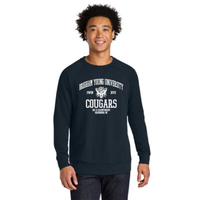 BYU Swim Next Level 9000 Navy Sweatshirt Sailor Cougar