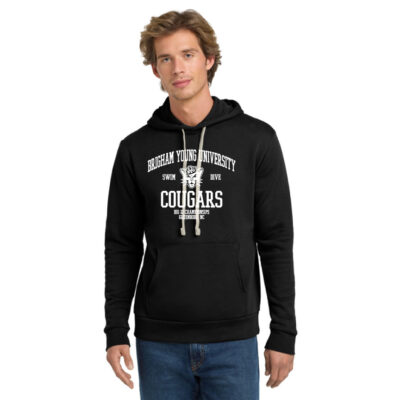 BYU Swim Next Level 9303 Black Hoodie Sailor Cougar