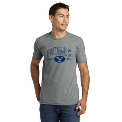 BYU Swim Next Level 6210 Grey SS Tee Cougars