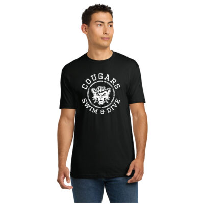 BYU Swim Next Level 6210 Black SS Tee Sailor Cougar