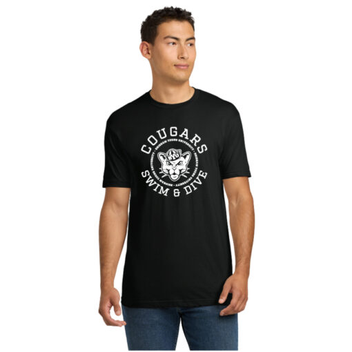 BYU Swim Next Level 6210 Black SS Tee Sailor Cougar