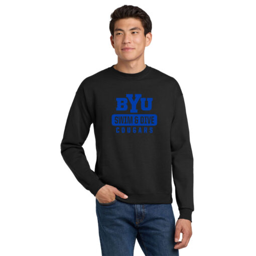 BYU Swim Next Level 9000 Black Sweatshirt bYu