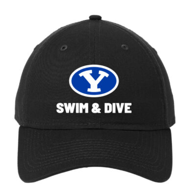 BYU Swim New Era 201 Black Hat