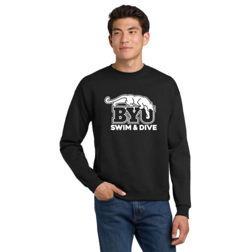 BYU Swim Next Level 9000 Black Sweatshirt Beat Digger