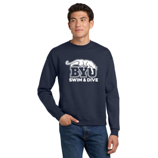 BYU Swim Next Level 9000 Navy Sweatshirt Beat Digger