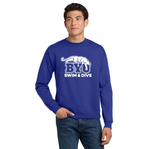 BYU Swim Next Level 9000 Royal Sweatshirt Beat Digger