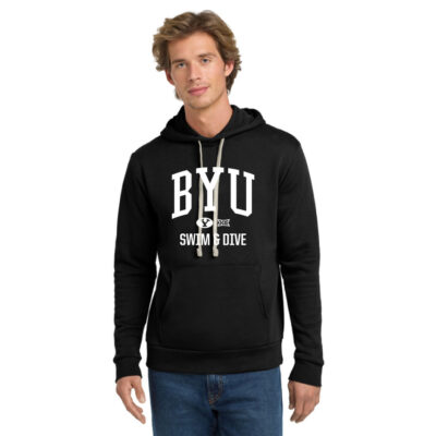 BYU Swim Next Level 9303 Black hoodie Oval Y