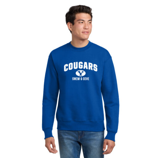 BYU Swim Next Level 9000 Royal Sweatshirt Cougars