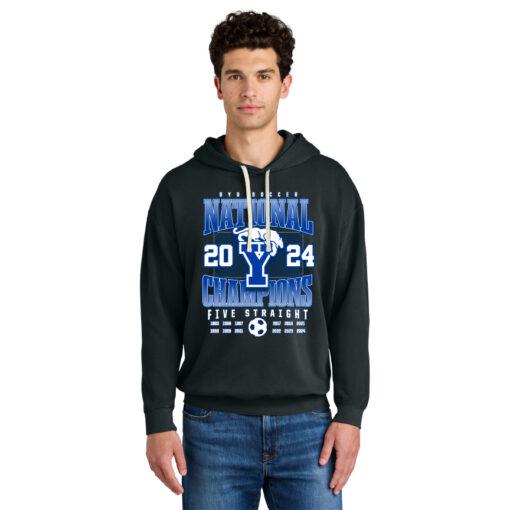 BYU Men's Soccer Black Adult Hoodie