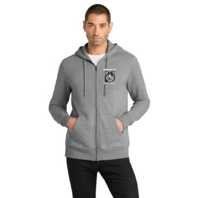 Horizon District DT1103 Zip Hoodie Heather Steel