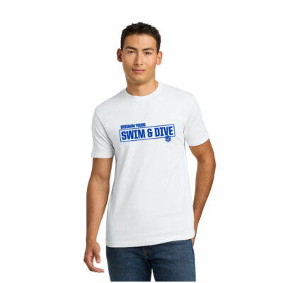 BYU Swim Next Level 6210 White SS Tee Brigham Young