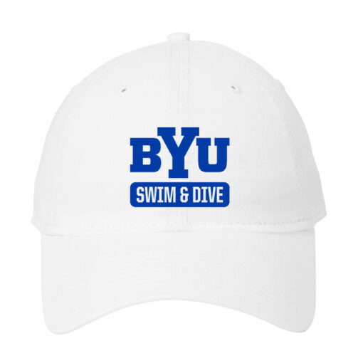 BYU Swim New Era 201 White Hat