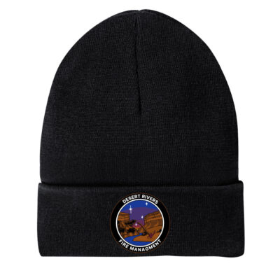 Desert Rivers Fire DT815 Black Beanie