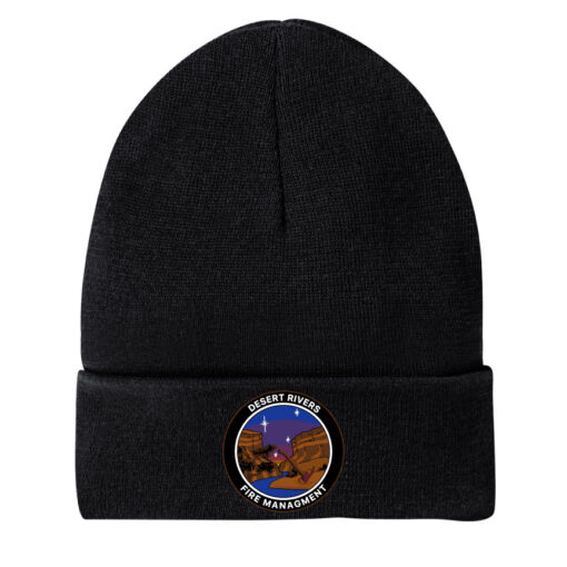 Desert Rivers Fire DT815 Black Beanie