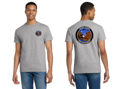 Desert Rivers Fire 2000T Sport Grey 100% Cotton Short Sleeve Tall Tee