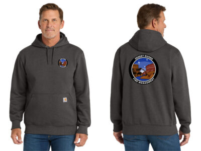 Desert Rivers Fire CT100615 Heather Charcoal Hoodie