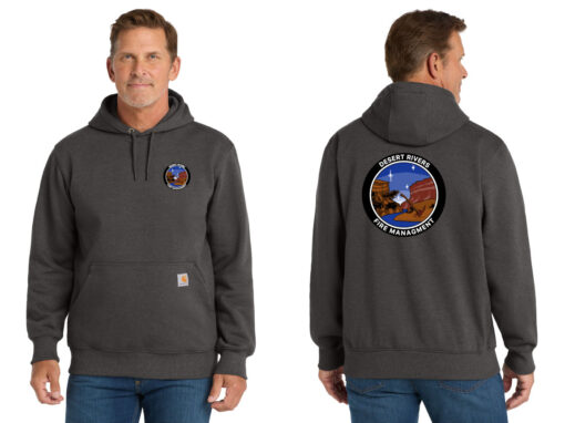 Desert Rivers Fire CT100615 Heather Charcoal Hoodie