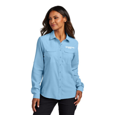Thanksgiving Point LW960 Ladies UV Daybreak Long Sleeve Light Blue