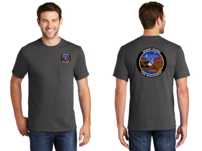 Desert Rivers Fire PC54P Charcoal Short Sleeve Pocket Tee