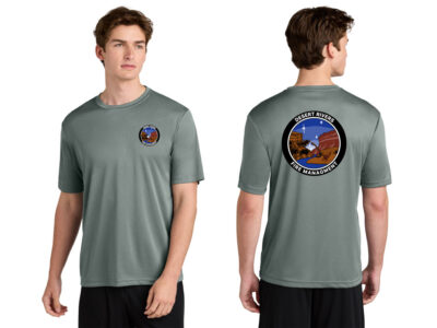 Desert Rivers Fire ST350 Heather Concrete 100% Polyester Short Sleeve Tee