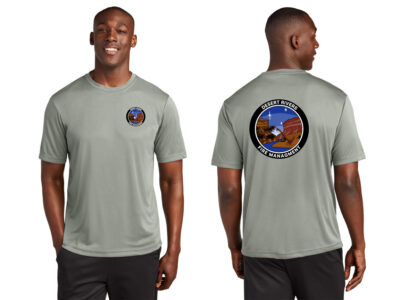 Desert Rivers Fire TST350 Heather Concrete 100% Polyester Short Sleeve Tall Tee
