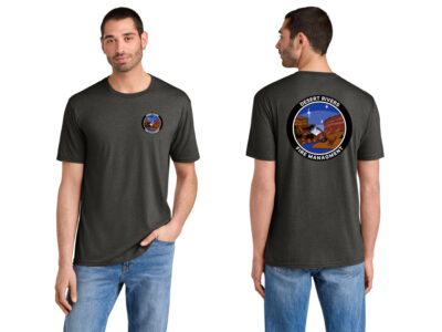 Desert Rivers Fire DM130 Charcoal Triblend Short Sleeve Tee