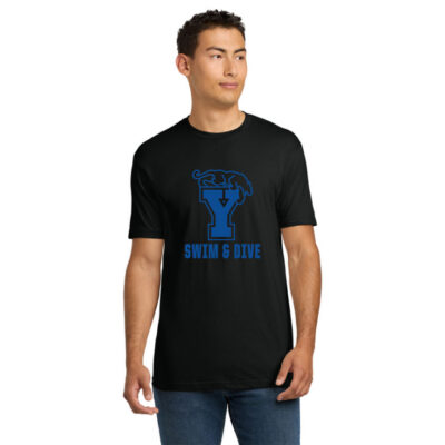 BYU Swim Next Level 6210 Black SS Tee With Name on the Back Y Beetdigger