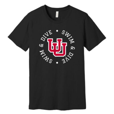 U of U Swim and Dive Black SS Tee