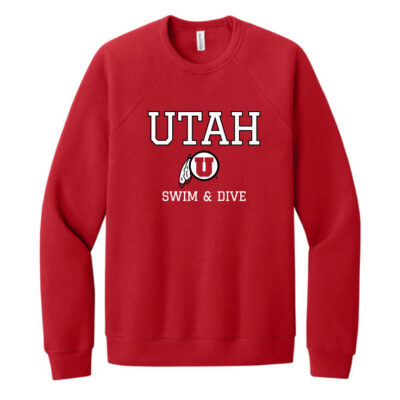 U of U Swim and Dive Red Sweatshirt