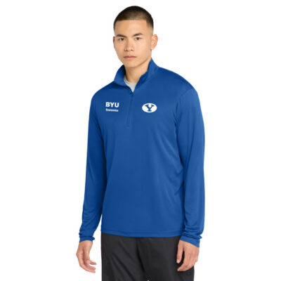 BYU Economics Sport Tek Men's 1/4 Zip ST357 Royal