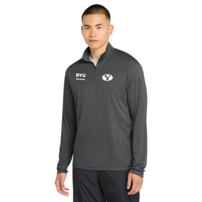 BYU Economics Sport Tek Men's 1/4 Zip ST357 Iron Grey